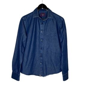 Untuckit Shirt Denim Wrinkle-Free Denim Cinzano Shirt
